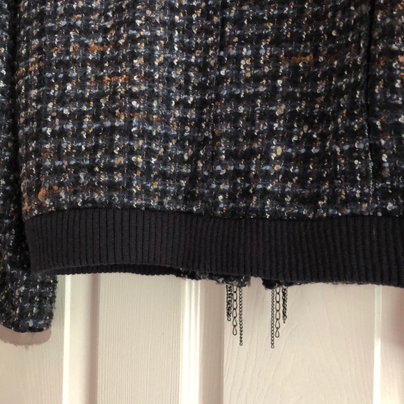 Ann Taylor LOFT tweed bomber jacket - Picture 3 of 7